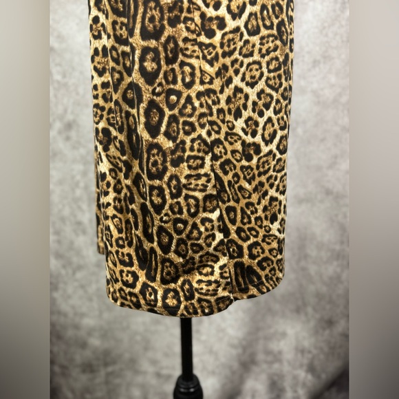 Crazy Train Chic Leopard Print Side Tie Knot Women's Top Size M - Picture 3 of 10